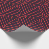 Geometric leaves seamless pattern. Abstract textur ラッピングペーパー (角)