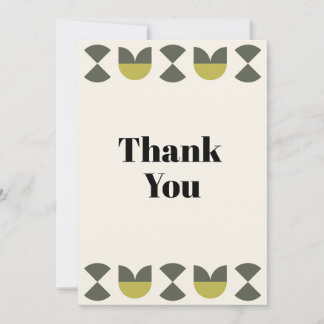 Geometric Light peach Thank You Card シーズンカード