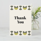 Geometric Light peach Thank You Card シーズンカード (スタンド正面)