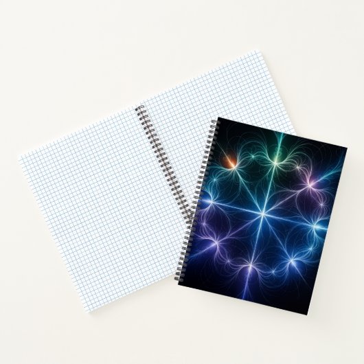 Geometric Light Spiral Notebook ノートブック (内部)