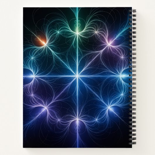 Geometric Light Spiral Notebook ノートブック (裏面)