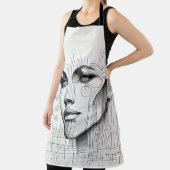 Geometric Line Portrait  エプロン (インサイチュ)
