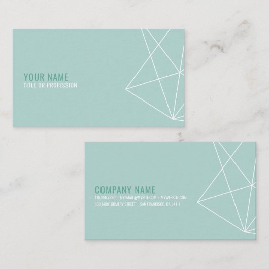 Geometric Lineart名刺 名刺 (正面/裏面)