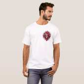 Geometric Lion Head Tシャツ – エバはっきりしたの強さ (正面フル)