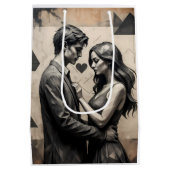 Geometric Love Personification抱き枕 ミディアムペーパーバッグ (裏面)