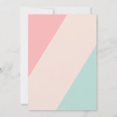 Geometric Love Storyブライダルシャワー – カスタマイズ可能 招待状 (裏面)