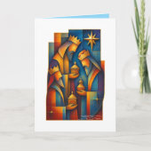 Geometric Magi - Three Wise Men Christmas Star Art カード (正面)