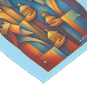 Geometric Magi - Three Wise Men Christmas Star Art ショートテーブルランナー (コーナー)