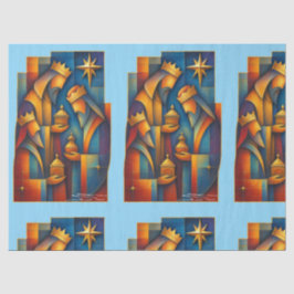 Geometric Magi - Three Wise Men Christmas Star Art 薄葉紙