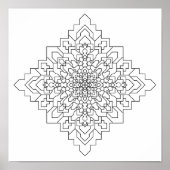 Geometric Mandala #10 ポスター (正面)
