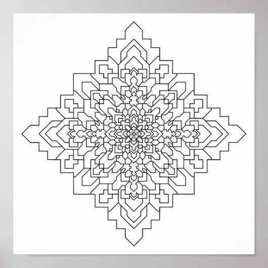 Geometric Mandala #10 ポスター (正面)