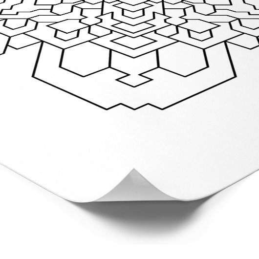 Geometric Mandala #11 ポスター (角)