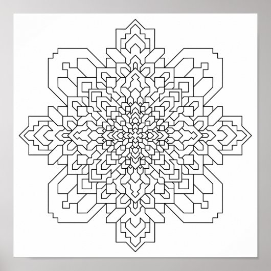 Geometric Mandala #11 ポスター (正面)