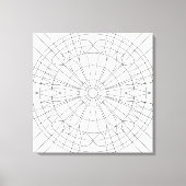 Geometric Mandala Pattern キャンバスプリント (正面)