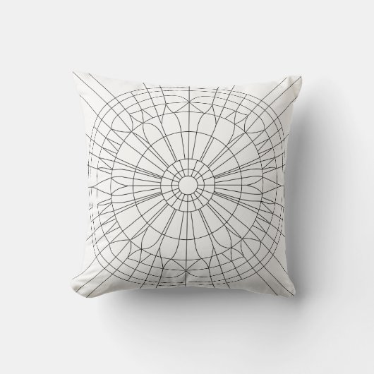 Geometric Mandala Pattern クッション (正面)