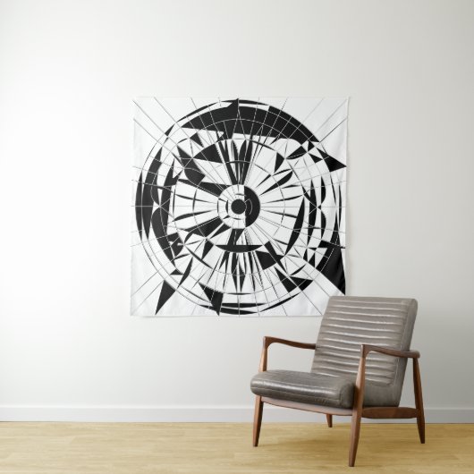 Geometric Mandala Pattern タペストリー (インサイチュ(横))