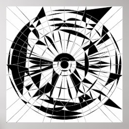 Geometric Mandala Pattern ポスター