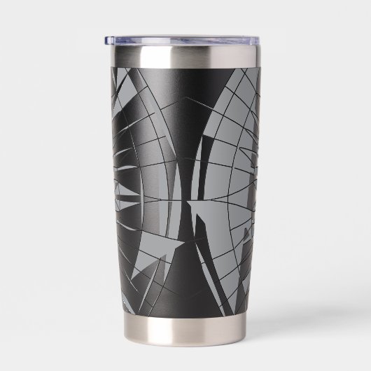 Geometric Mandala Pattern 保温保冷タンブラー (右面)
