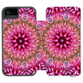 Geometric Mandala Pink Flower Pattern-67545 Incipio iPhoneウォレットケース (フォリオ Open)