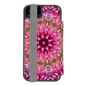 Geometric Mandala Pink Flower Pattern-67545 Incipio iPhoneウォレットケース (フォリオ裏面)