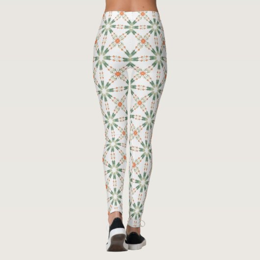Geometric Mandala Print Yoga Pants レギンス (裏面)