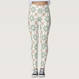Geometric Mandala Print Yoga Pants レギンス