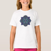 Geometric Mandala Sacred Pattern Abstract Art Tシャツ (正面)