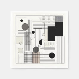 Geometric Matrix スタンダードカクテルナプキン