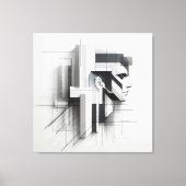 Geometric Mechanical Profile キャンバスプリント (正面)