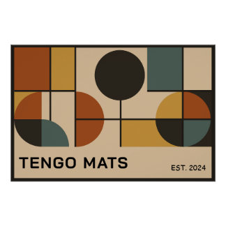 Geometric mid-century design ポスター