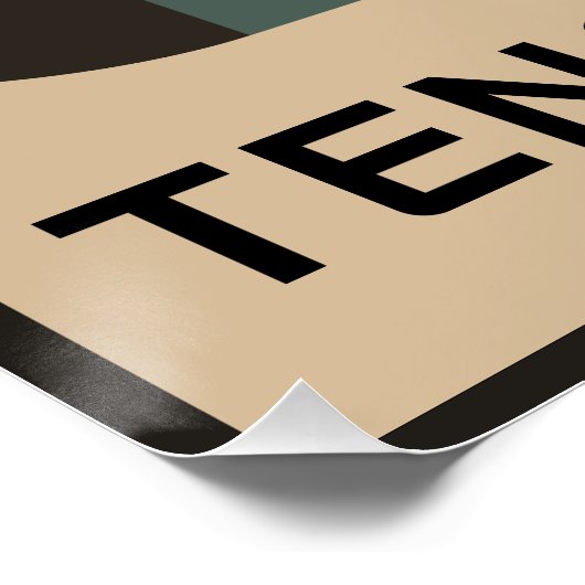 Geometric mid-century design ポスター (コーナー)