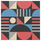 Geometric Mid Century Modern Pattern ファブリック (クローズアップ)
