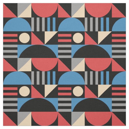 Geometric Mid Century Modern Pattern ファブリック (見本)