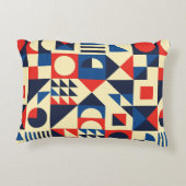 Geometric mid-century modern seamless pattern - 60 アクセントクッション (裏面)