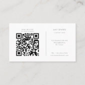 Geometric Minimalist Green Financial Advisor  名刺 (裏面)