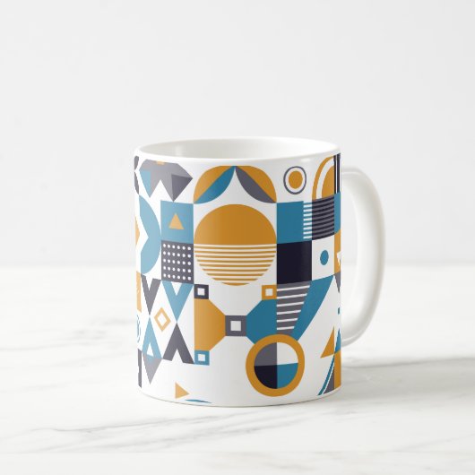 Geometric minimalistic pattern. Abstract designpat コーヒーマグカップ (正面右)