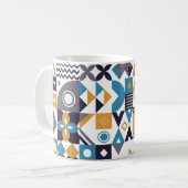 Geometric minimalistic pattern. Abstract designpat コーヒーマグカップ (正面左)