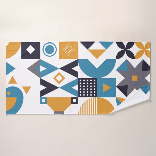 Geometric minimalistic pattern. Abstract designpat バスタオル (バスタオル)