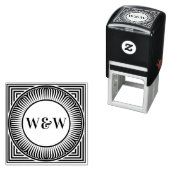 Geometric Monogram Self-Inking Stamp セルフインキングスタンプ (インサイチュ)