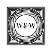 Geometric Monogram Self-Inking Stamp セルフインキングスタンプ (デザイン)