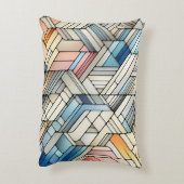 Geometric Mosaic アクセントクッション (裏面(縦))