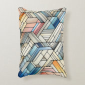 Geometric Mosaic アクセントクッション (正面(垂直))