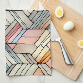 Geometric Mosaic キッチンタオル (四つ折り)