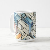 Geometric Mosaic コーヒーマグカップ (正面左)
