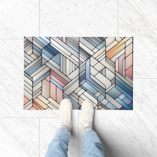 Geometric Mosaic ドアマット (室内)