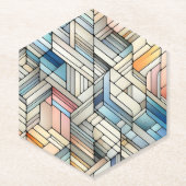 Geometric Mosaic ペーパーコースター (正面)