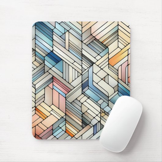 Geometric Mosaic マウスパッド (マウス)