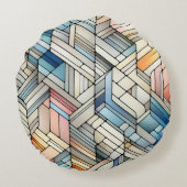 Geometric Mosaic ラウンドクッション (裏面)