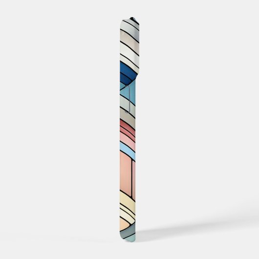 Geometric Mosaic iPhone 15ケース (右側面)