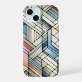 Geometric Mosaic iPhone 15ケース (裏面)